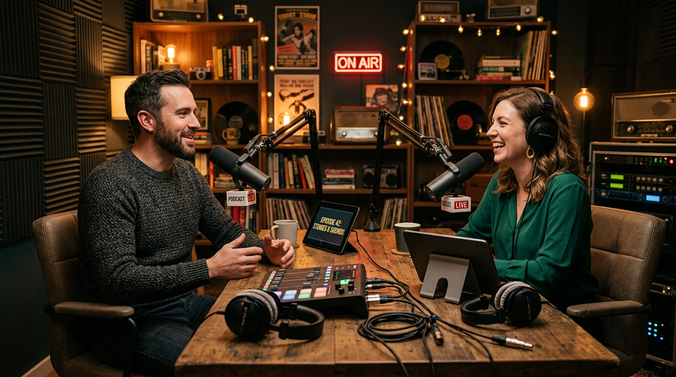 Un podcast plastificado sobre outro podcast non tan plastificado